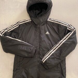 Adidas Black Jacket with White Accents
